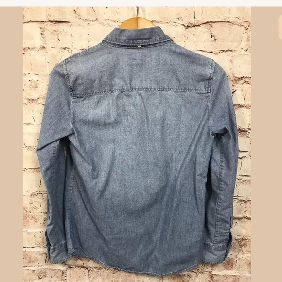 J. Crew Denim Shirt XS Chambray Blouse Blue Jean - Picture 2 of 8